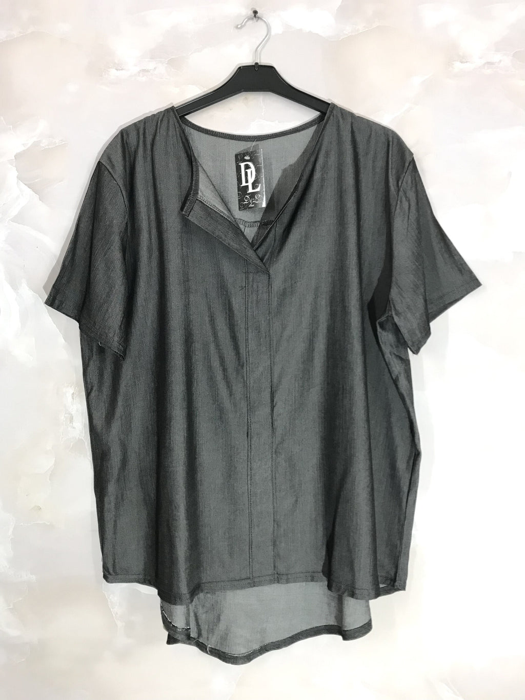 Plus Size Short sleeve tunic in Lyocell T38 at T50