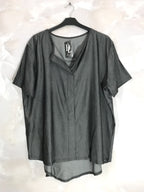 Plus Size Short sleeve tunic in Lyocell T38 at T50