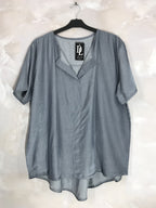 Plus Size Short sleeve tunic in Lyocell T38 at T50