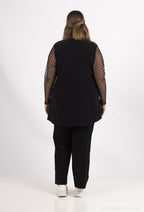 Plus Size Lace Sleeve Tunic