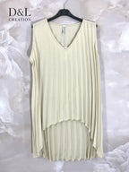 Plus Size Plowed tunic short neck in front of T38 at T60