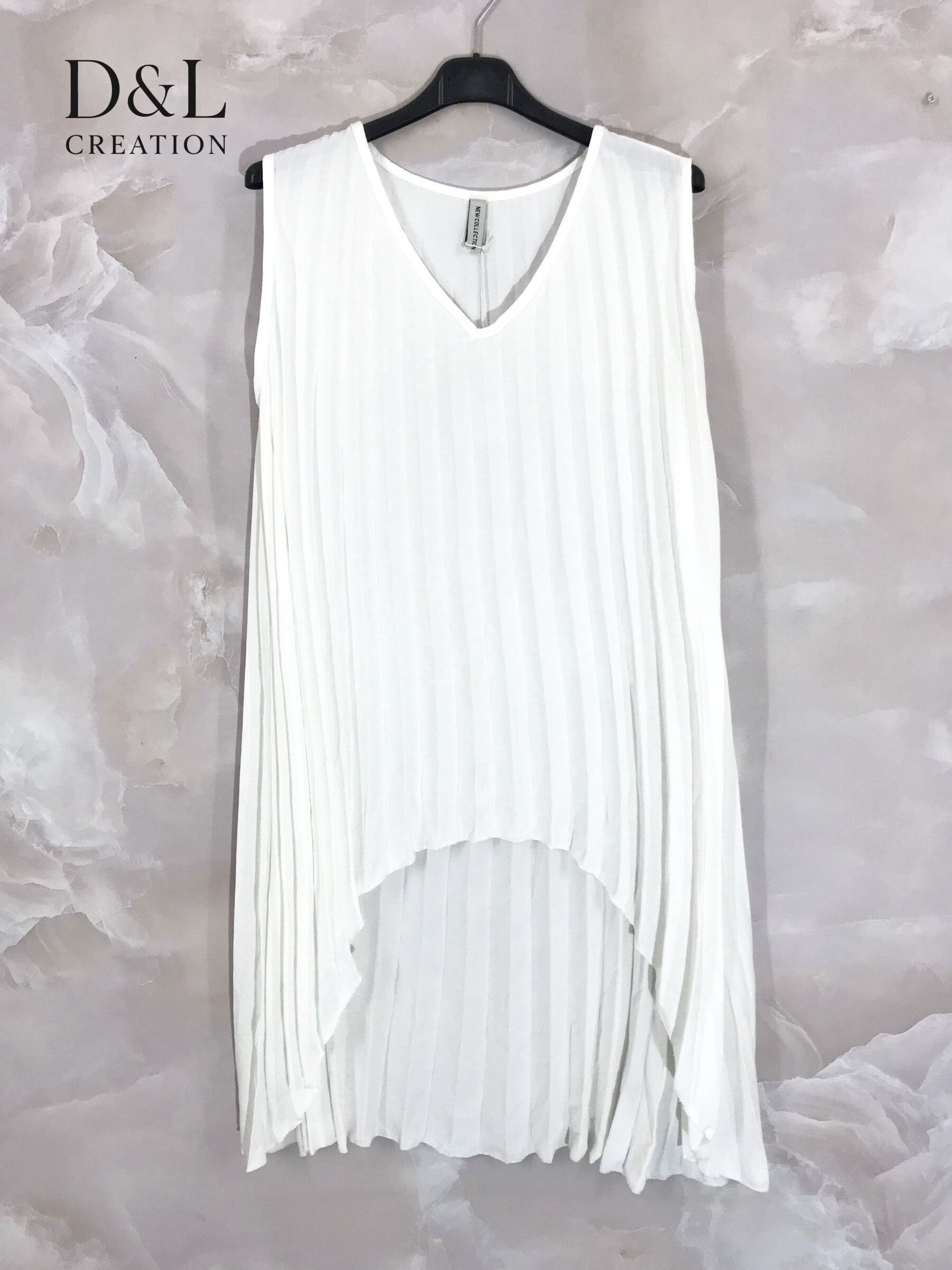 Plus Size Plowed tunic short neck in front of T38 at T60