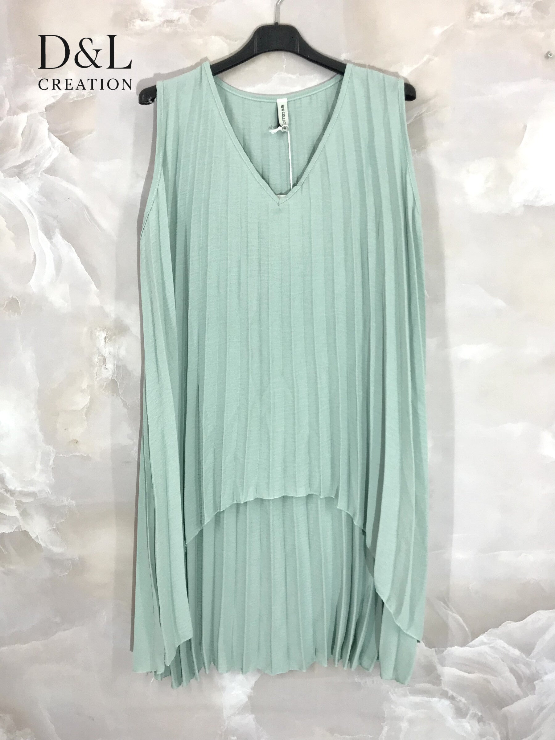 Plus Size Plowed Tunic i V-ringning