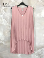 Plus Size Plowed tunic short neck in front of T38 at T60