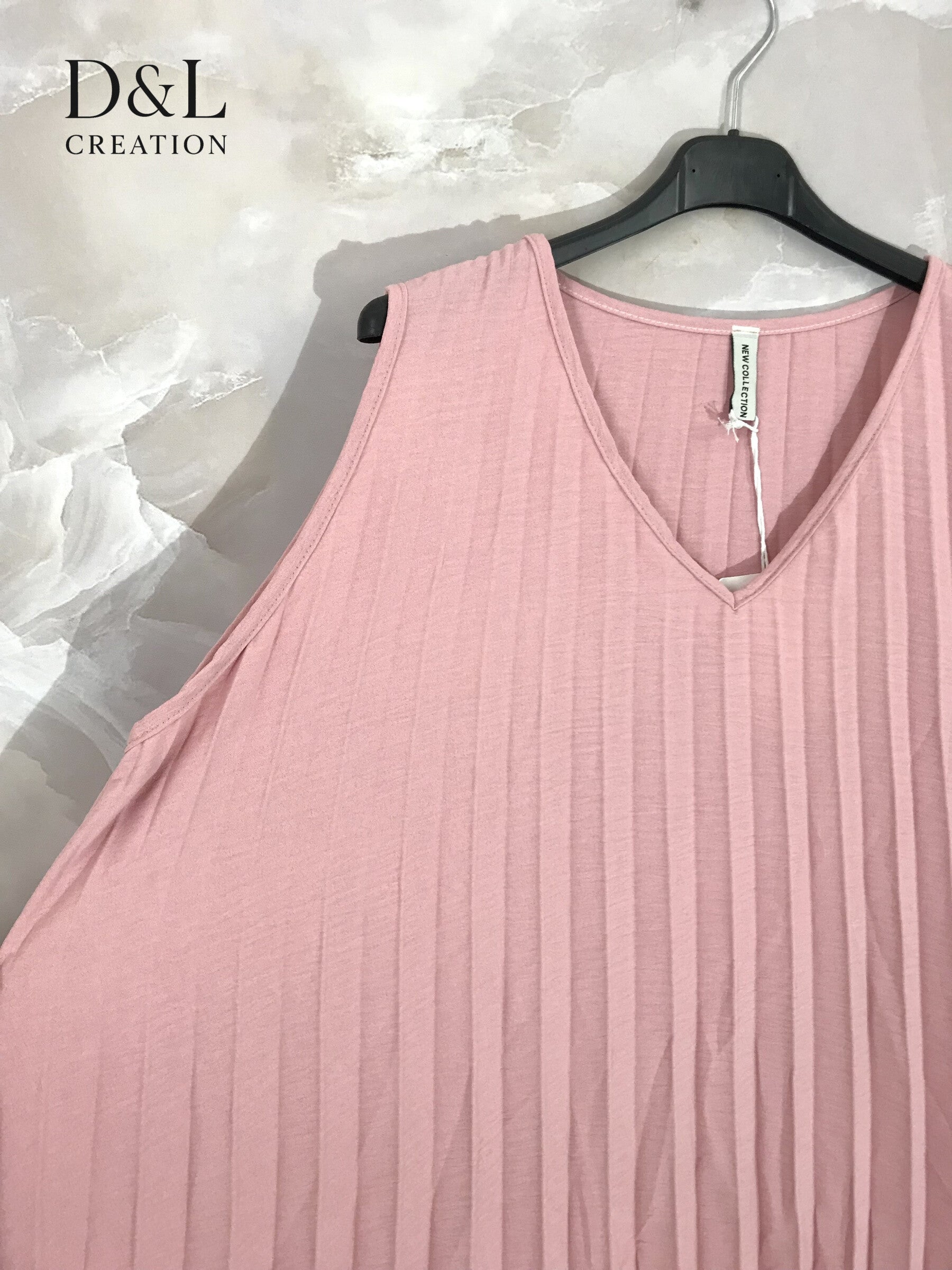 Plus Size Plowed Tunic i V-ringning