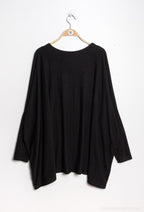 Plus Size Mjuk Rundhalsad Oversized Tröja/Tunika