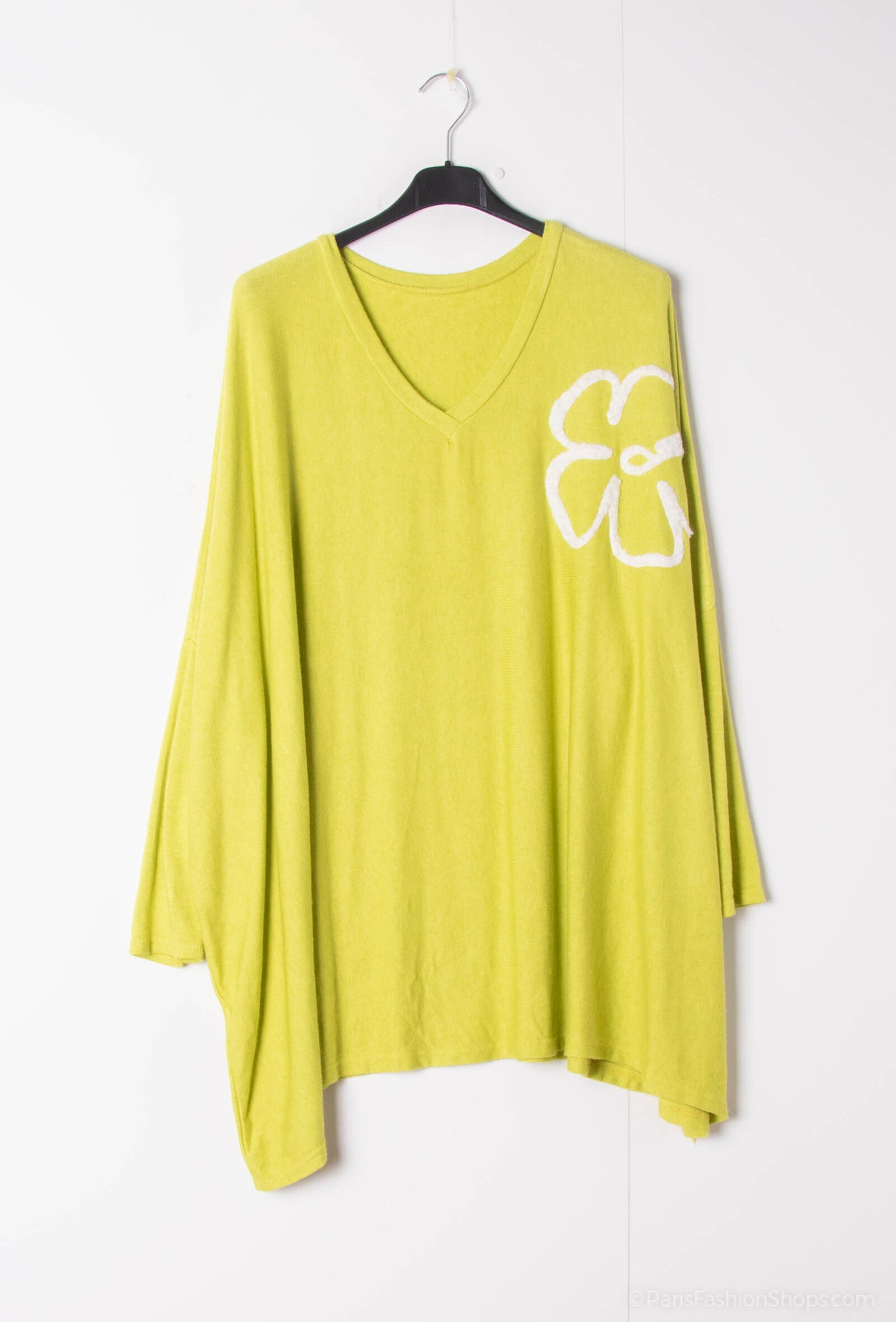 Plus Size Soft V-neck oversized sweater/tunic