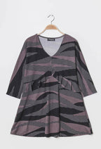 Randig Tunika i Plus Size