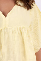 Plus Size Tunika / Kort Klänning i Dubbel Bomullsgaze