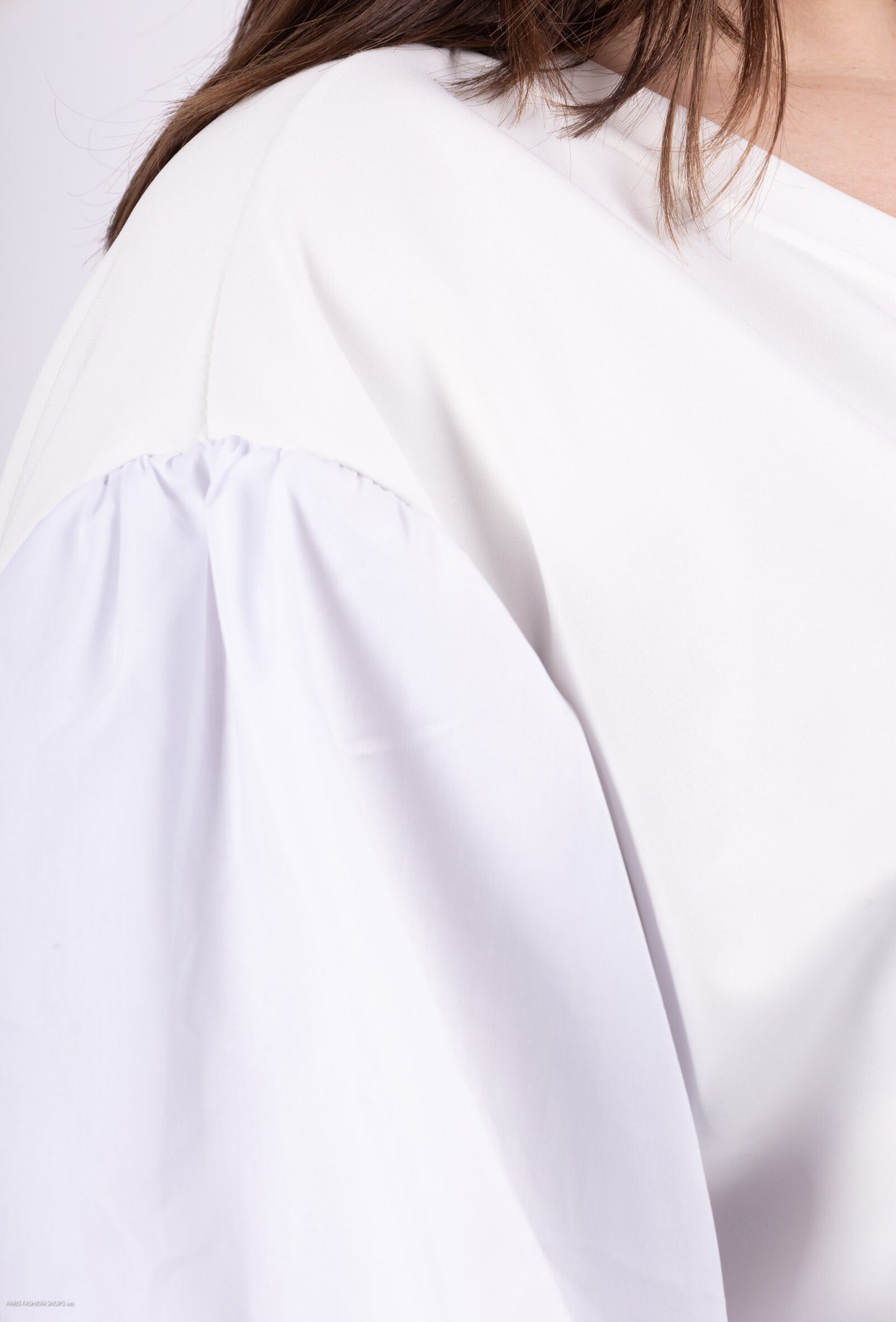 Plus Size Tvåfärgad V-neck Tunika Tröja