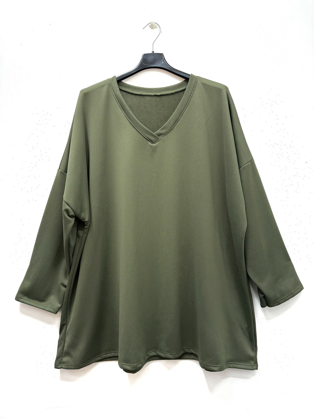 Plus Size Mixed Jersey Cotton Tunic/Sweat