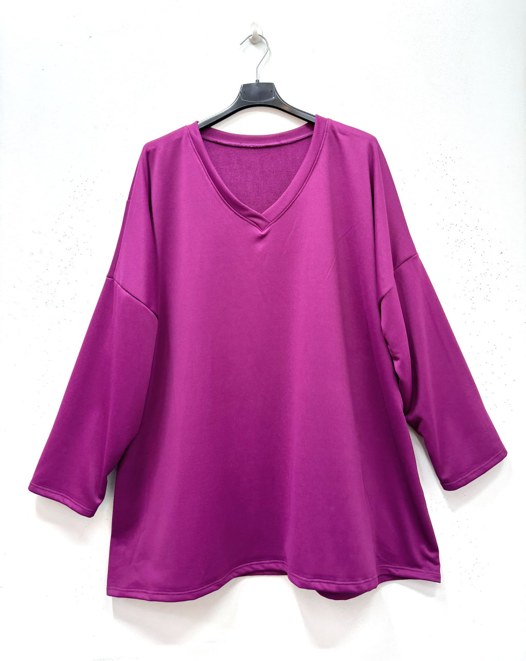 Plus Size Mixed Jersey Cotton Tunic/Sweat