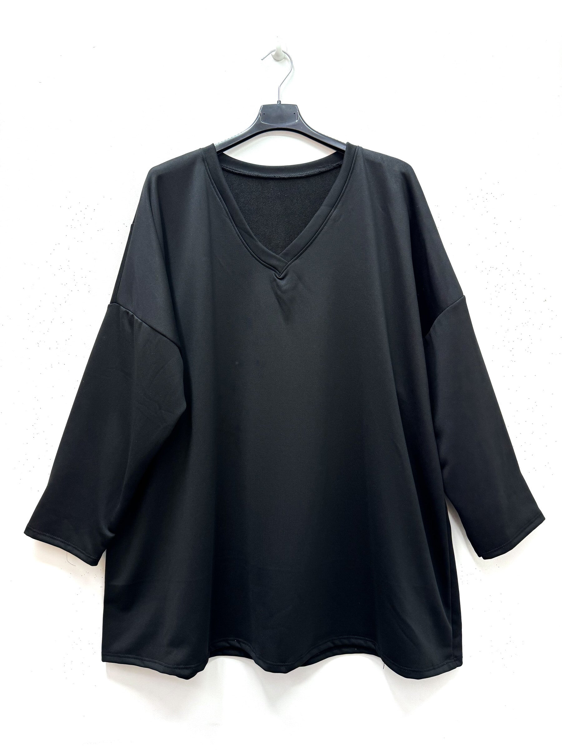 Plus Size Mixed Jersey Cotton Tunic/Sweat