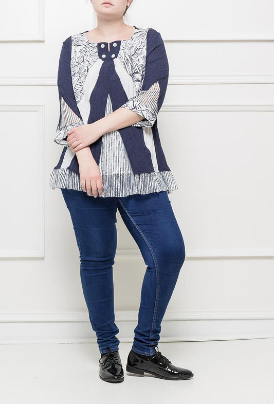 Plus Size Ruffle tunic