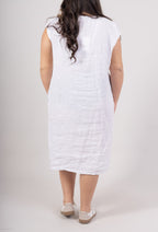 Plus Size TUNIC i Linne för Stora Kvinnor
