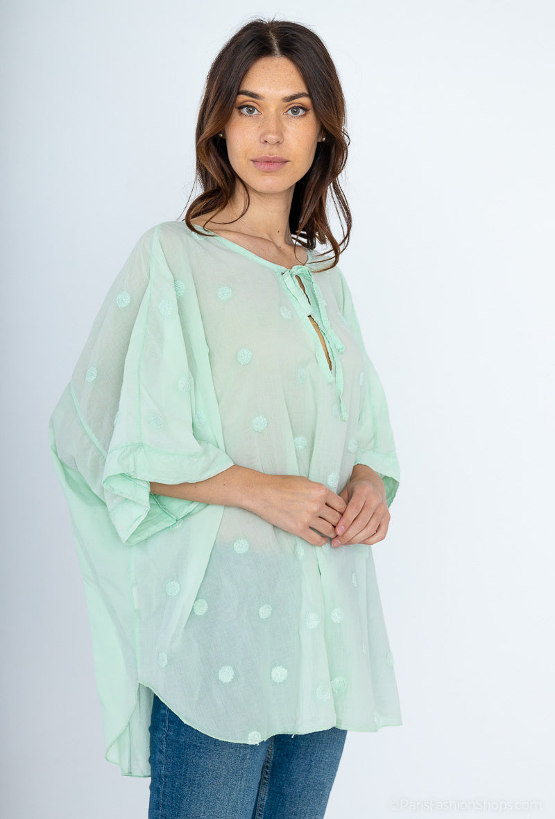 Plus Size Tunika i 100% Bomull