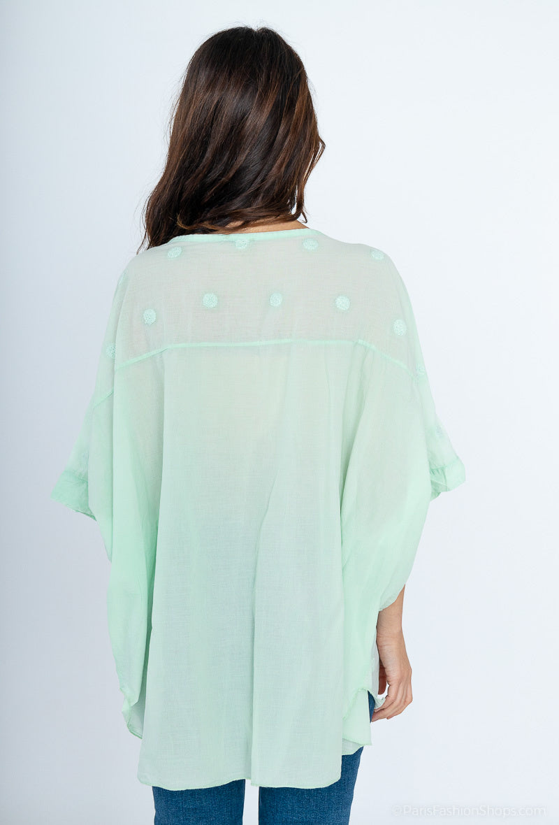 Plus Size Tunika i 100% Bomull