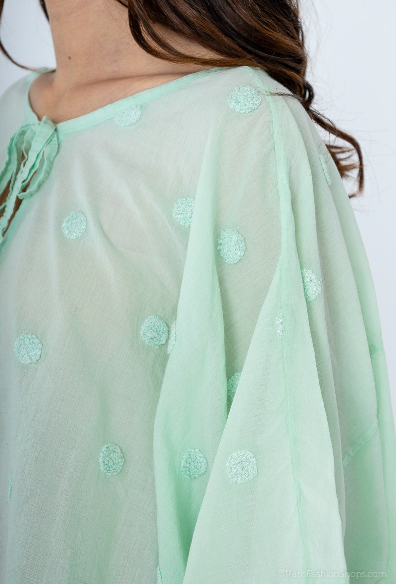 Plus Size Tunika i 100% Bomull