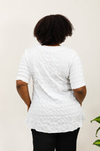 Tunikor i kortärmad bubbeltyg i stor storlek