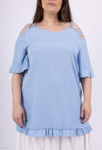 Plus Size Tunics in naked shoulders for the summer large
