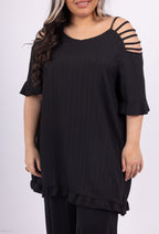 Plus Size Tunics in naked shoulders for the summer large