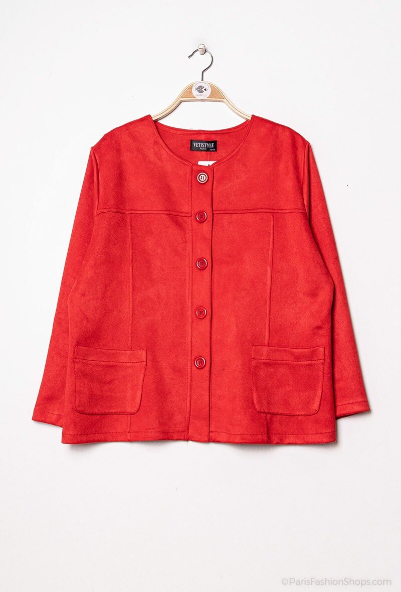 Plus Size Button jacket