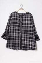 Plus Size Rutig Jacka