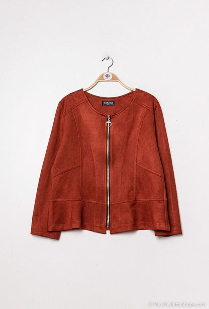 Plus Size Zipped jacket