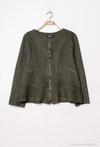 Plus Size Zipped jacket