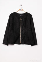 Plus Size Zipped Jacket