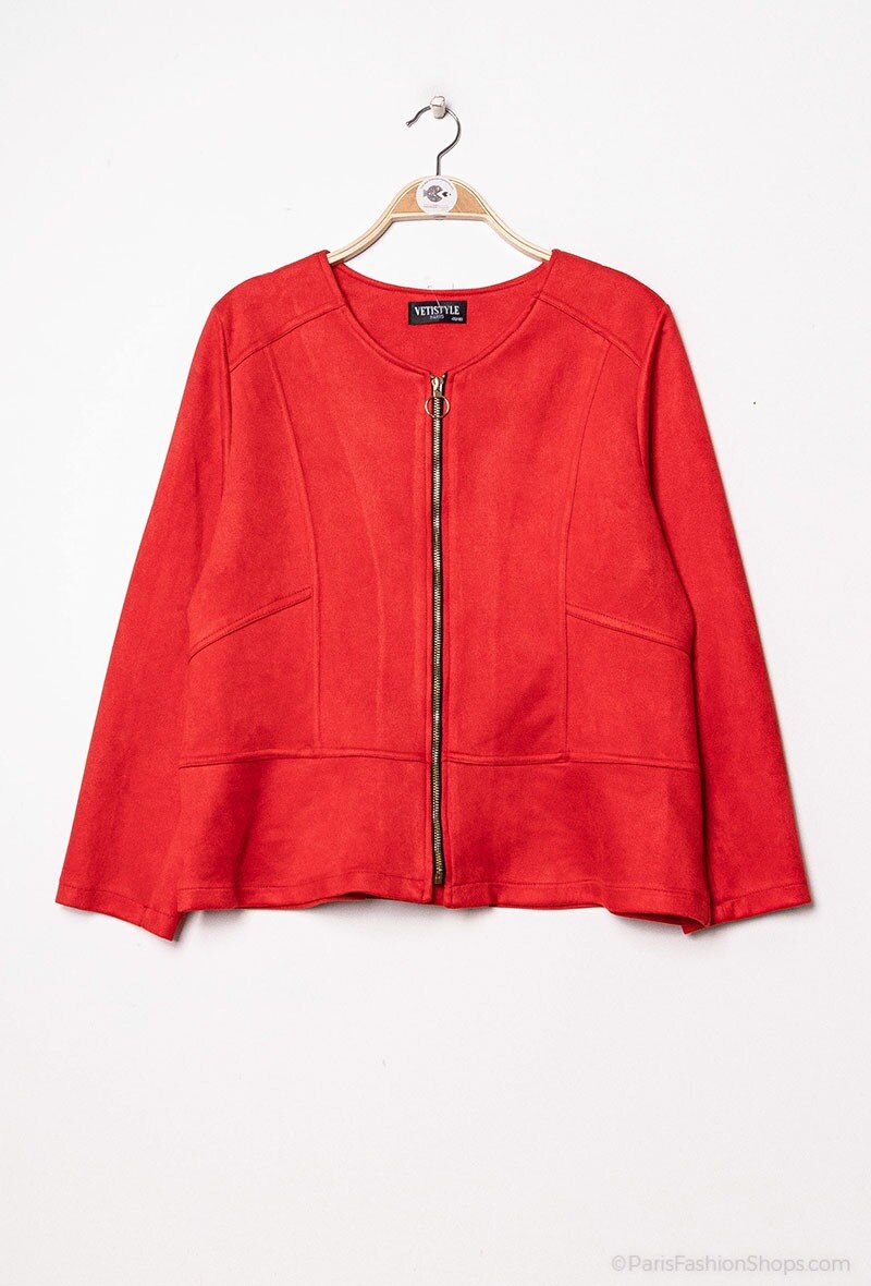 Plus Size Zipped jacket