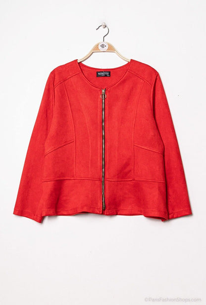 Plus Size Zipped jacket