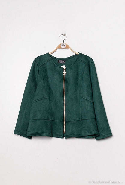 Plus Size Zipped jacket