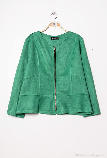Plus Size Zipped jacket