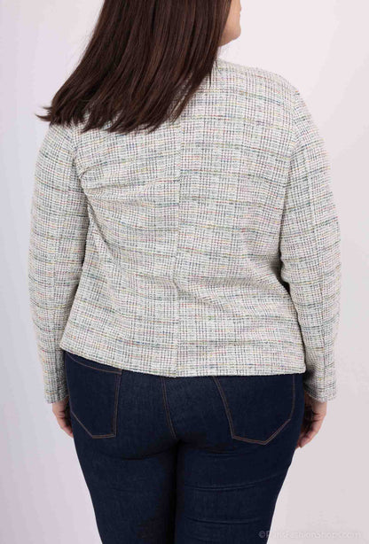 Plus Size Jacket with Pocket