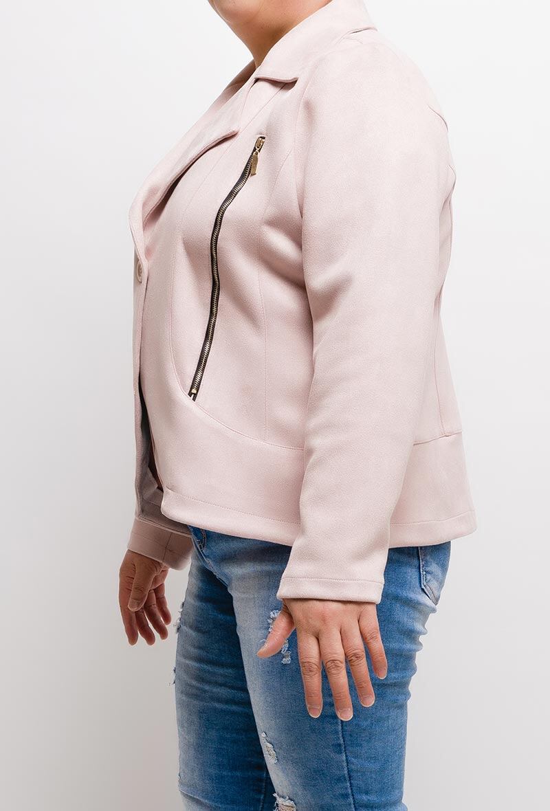 Plus Size Jacka med Guldzip