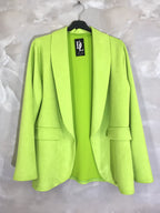Chic suede-look blazer jacket sizes 10 to 20 i Stor Storlek