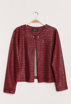Plus Size Shiny Jacket