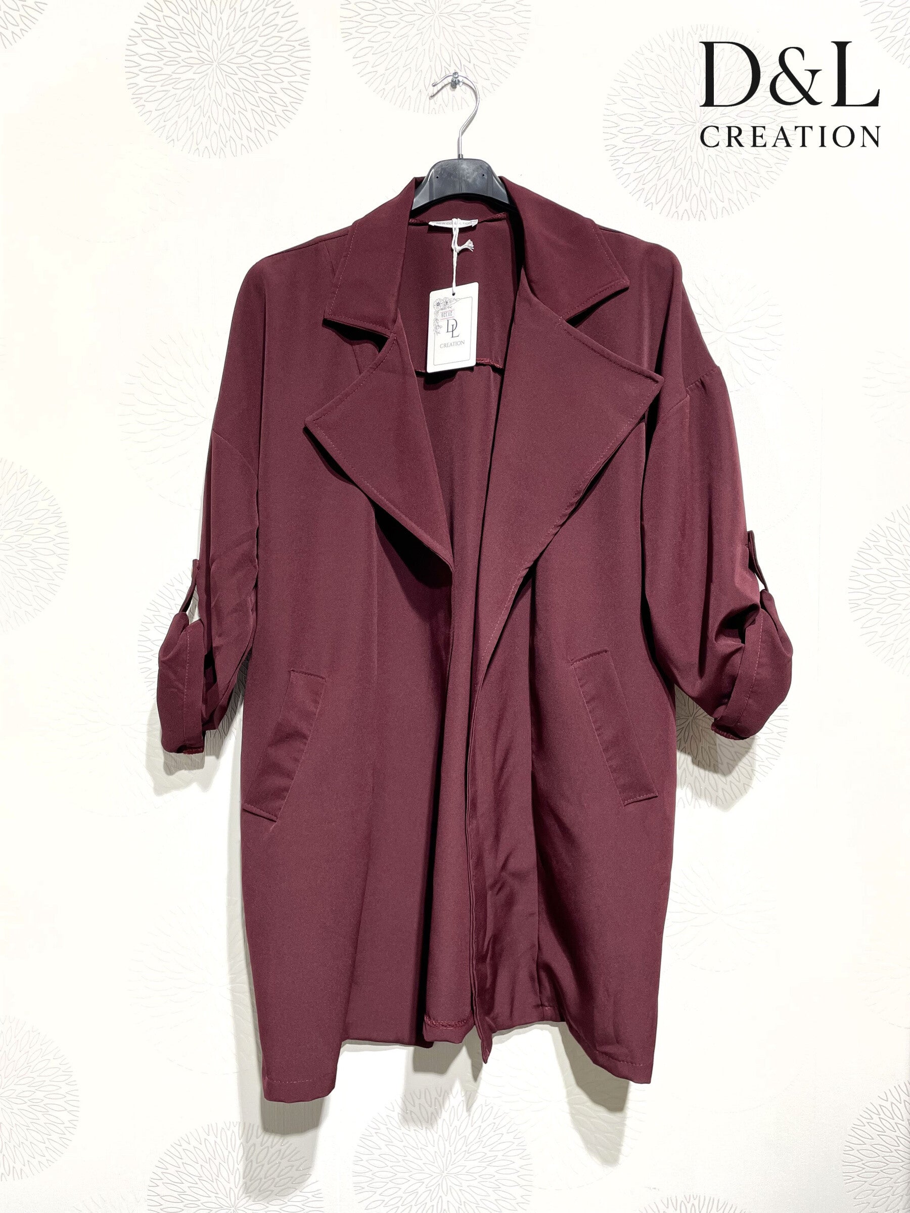 Stilren Plus Size Öppen Jacka Stl T38 till T50
