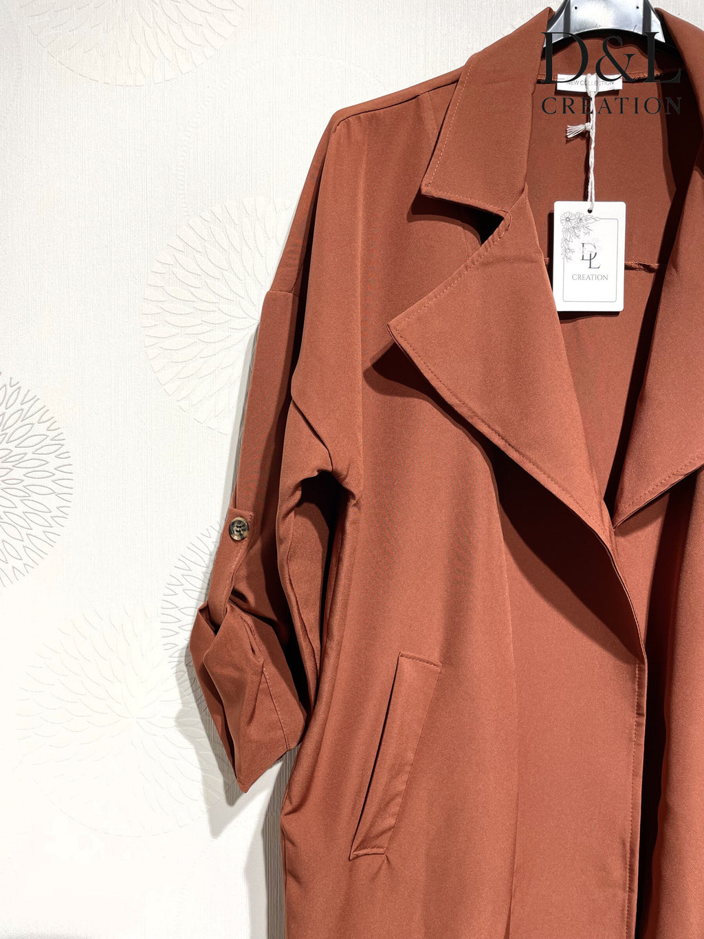 Stilren Plus Size Öppen Jacka Stl T38 till T50