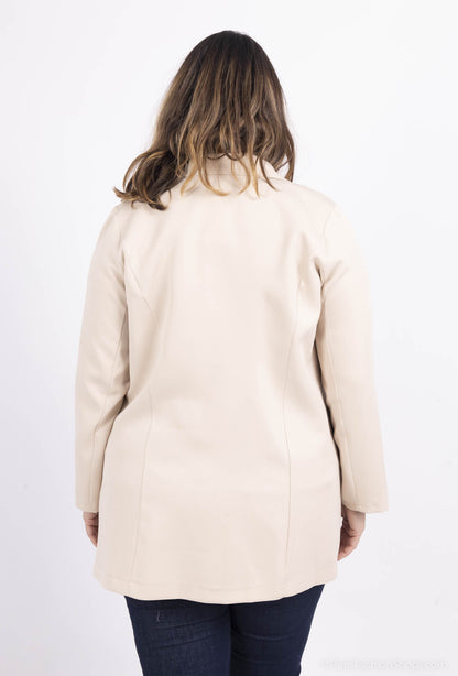 Plus Size Lång Kavaj för Kvinnor