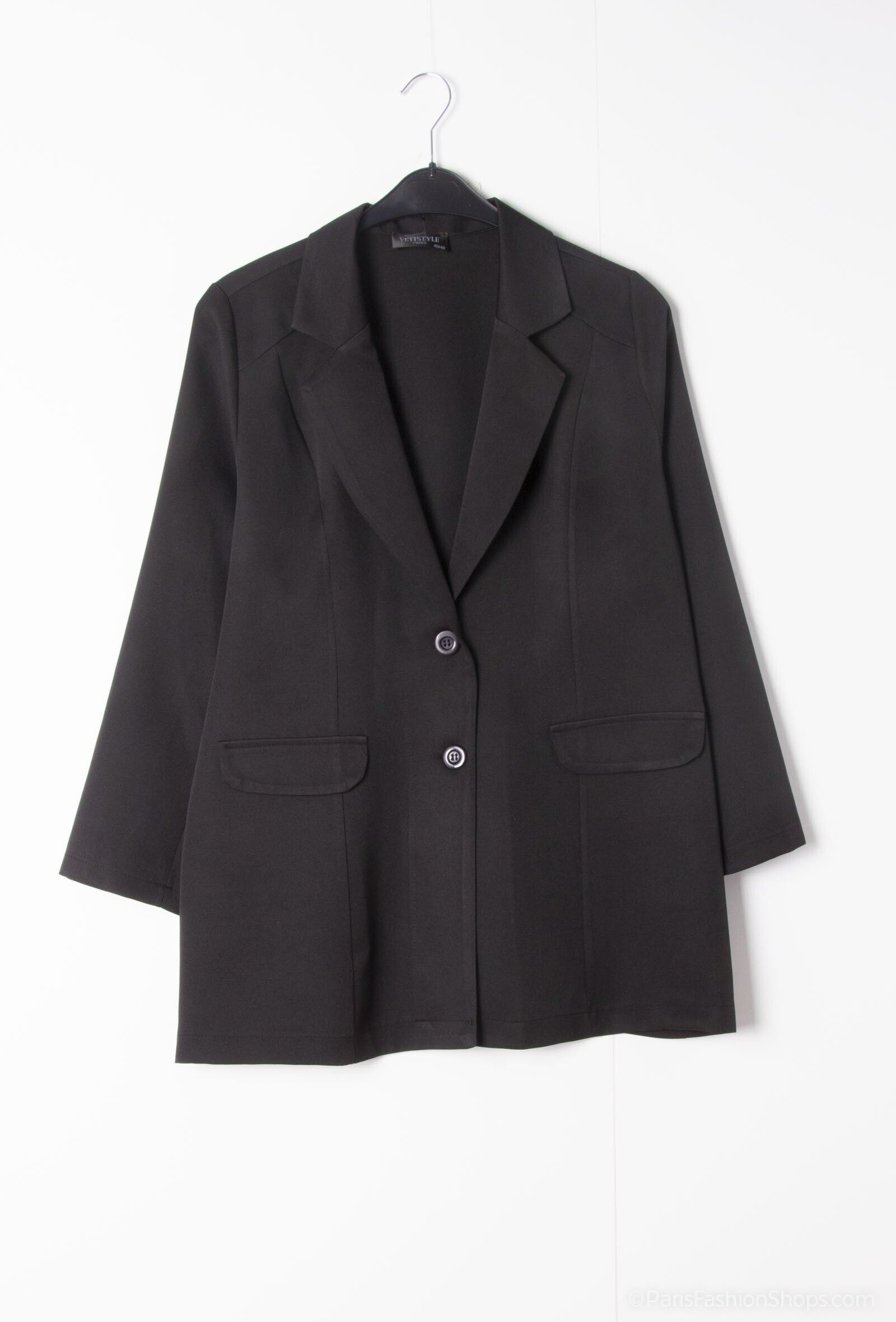 Plus Size Long suit jacket
