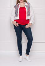 Plus Size Korta Jacka med Textur