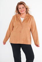 Plus Size Suede jacket