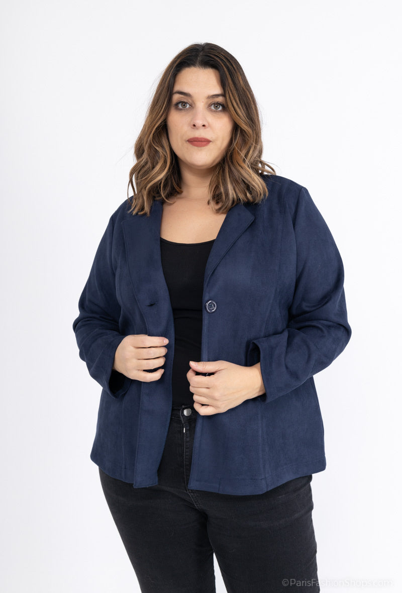 Plus Size Suede jacket