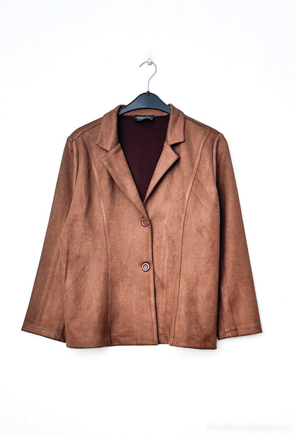 Plus Size Suede jacket
