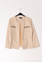 Suede jacket i Stor Storlek