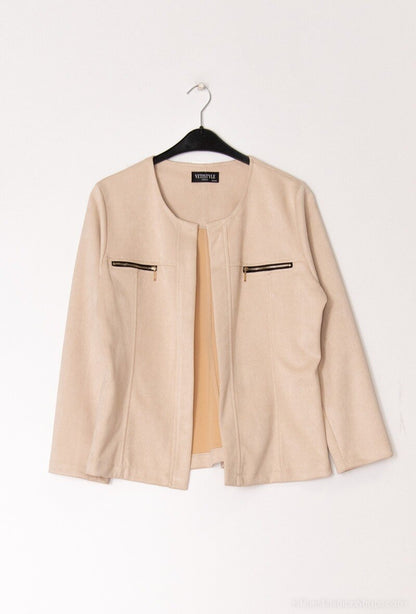 Plus Size Suede jacket