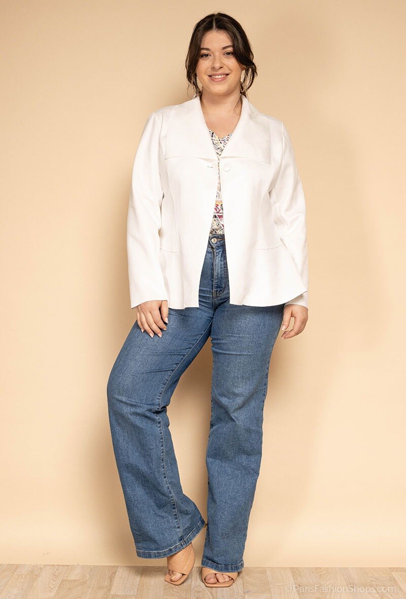 Plus Size Suede jacket