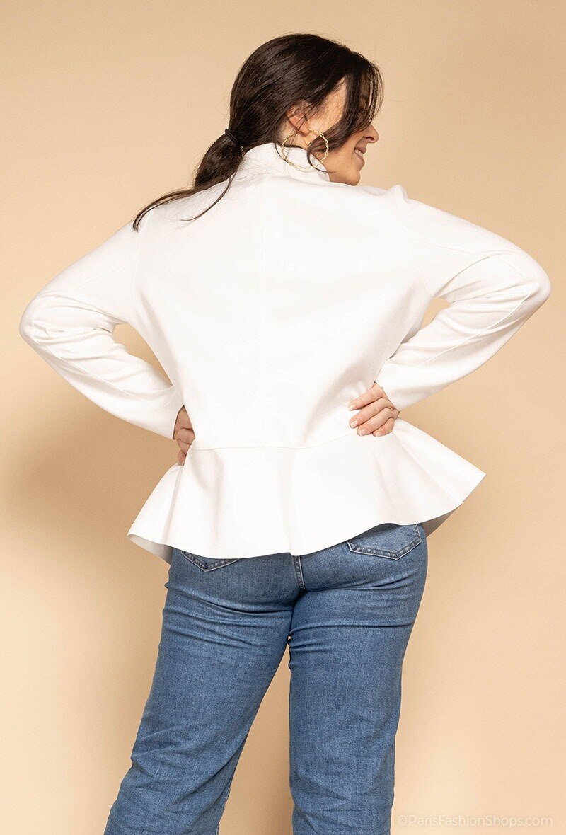 Plus Size Suede Jacket